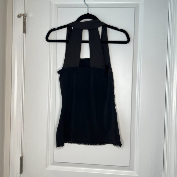 WHBM Satin and Lace Halter Top - Picture 2 of 3